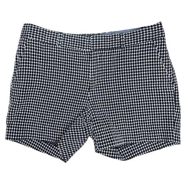 Banana Republic Womens 6P Black & White Checkered Shorts With Pockets - Picture 1 of 4